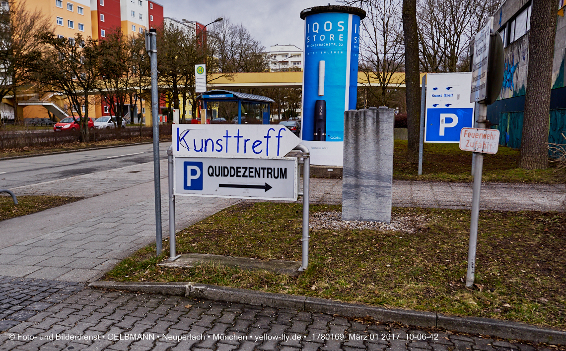 01.03.2017 - die Abrissbaustelle Quiddezentrum in Neuperlach